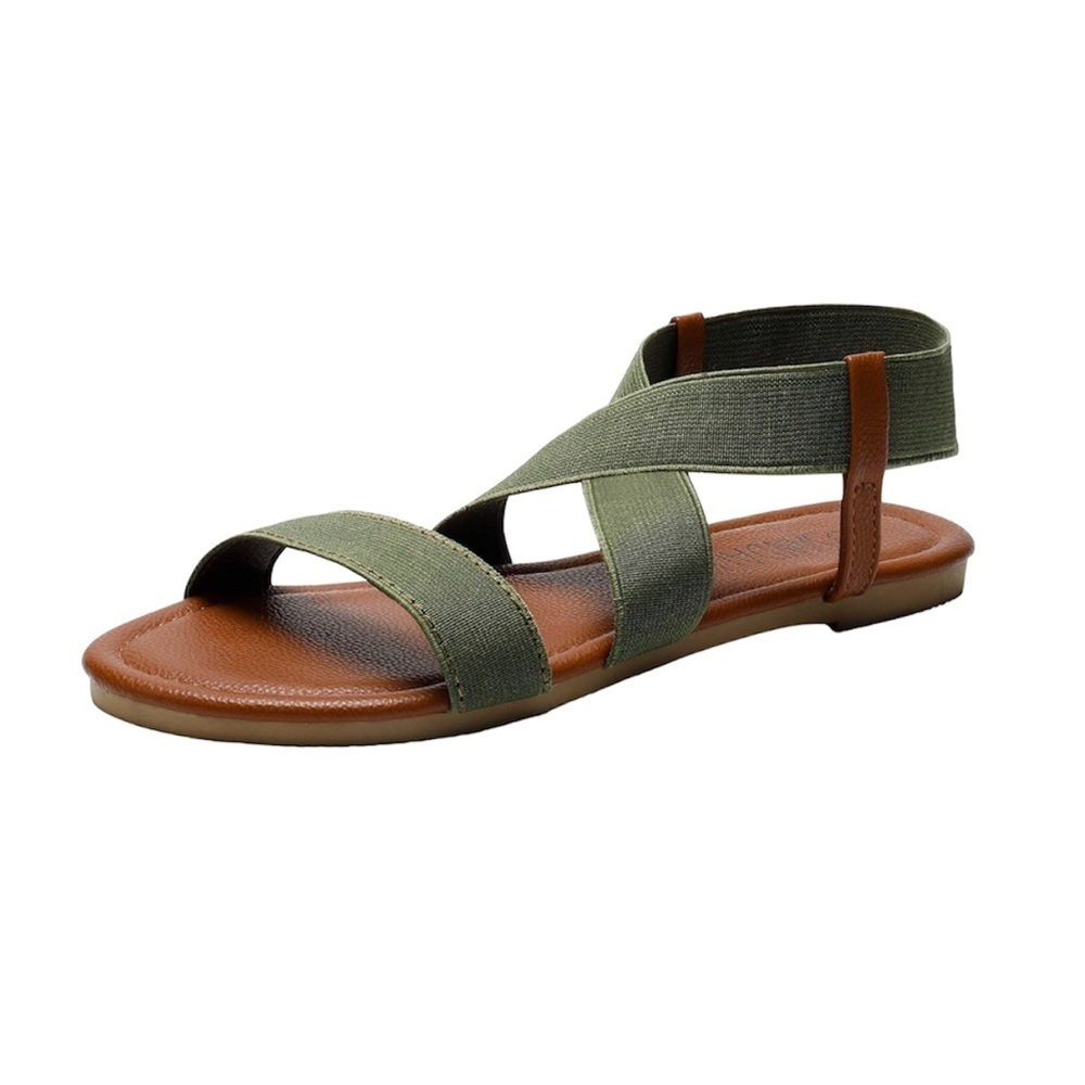 SANDALUP Women's Elastic Flat Sandals like new